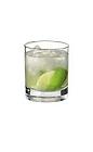 The Rock Island drink is made from vodka, lime wedges and sugar, and served in an old-fashioned glass.