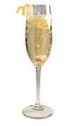 The Champagne Cocktail is a classic New Years drink made from champagne, Angostura bitters and a sugar cube, and served in a chilled champagne flute.