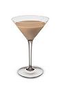 The Irish Martini is made from Baileys Irish Cream and vodka, and served in a chilled cocktail glass.