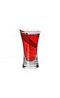 The Brother shot is made from Campari, Schweppes Russian and a chili pepper, and served in a shot glass.