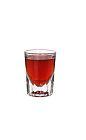 The King of Denmark shot is made from sambuca, Campari and Gammel Danks (bitters), and served in a shot glass.