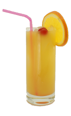 Amsterdam Drink - The Amsterdam Drink is made from Gin, Triple Sec and orange juice, and served in a highball glass.