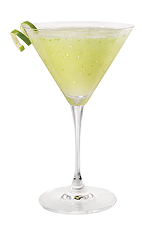 Appletini - The Appletini is made from Skyy Vodka, sour apple liqueur and lemon-lime soda, and served in a cocktail glass.