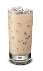 Baileys Iced Coffee - The Baileys Iced Coffee drink is made from Baileys Irish Cream and coffee, and served in a highball glass.