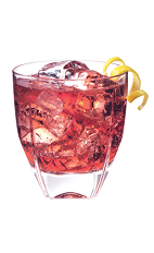 Bay Breeze PAMA - The Bay Breeze PAMA drink is made from PAMA Pomegranate Liqueur, pineapple juice and cranberry juice, and served in an old-fashioned glass.