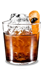 Orange Black Russian - The Orange Black Russian is a variation of the classic Black Russian drink, using orange vodka in place of traditional vodka. This drink is made from Kahlua coffee liqueur, orange vodka and orange, and served in an old-fashioned glass.