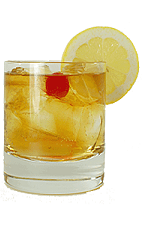 Brandy Cobbler - The Brandy Cobbler drink is made from Brandy, sugar and club soda, and served in a chilled old-fashioned glass.
