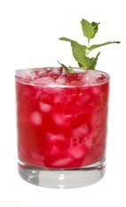 Cactus Snap - The Cactus Snap drink is made from Cointreau, peppermint schnapps and prickly pear cactus fruit, and served in an old-fashioned glass.
