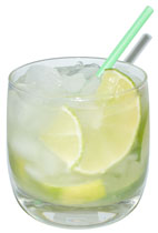 Caipirinha - The Caipirinha is made from crushed lime, Cachaca and cane sugar, and served in a chilled old-fashioned glass.