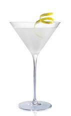 Salted Lemon Drop - The Salted Lemon Drop cocktail is made from Stoli Salted Karamel Vodka, lemon juice and triple sec, and served in a chilled cocktail glass.