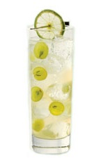 Cuzco Fizz - The Cuzco Fizz drink is made from St Germain elderflower liqueur, Pisco, fresh grapes, lime juice and club soda, and served in a highball glass.