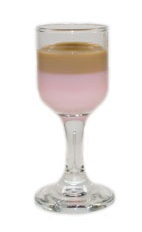 Godiva Christmas Shot - The Godiva Christmas Shot is made from Godiva chocolate liqueur and Tequila rose, layered in a chilled shot glass.