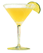 Grand Margarita - The Grand Margarita cocktail is made from Grand Marnier Rouge, tequila and lime juice, and served in a cocktail glass.