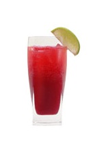 Grand Raspberry Fizz - The Grand Raspberry Fizz drink is made from Grand Marnier, lime juice, raspberry syrup, raspberry puree and club soda, and served in a highball glass.