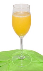 Hawaiian Orange Blossom - The Hawaiian Orange Blossom is made from Gin, Triple Sec, fresh orange juice and pineapple juice, and served in a chilled sour glass.