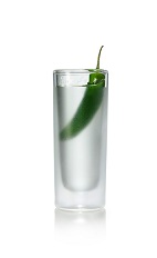 Hot & Sticki Shot - The Hot & Sticki Shot is made from Stoli Hot Jalapeno Vodka and Stoli Sticki Honey Vodka, and served in a chilled shot glass.