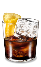 Kahlua Lemon Rocks - The Kahlua Lemon Rocks drink is made from Kahlua coffee liqueur and fresh lemon, and served in an old-fashioned glass.