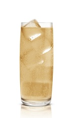 Karamel Cream Soda - The Karamel Cream Soda drink is made from Stoli Salted Karamel Vodka and cream soda, and served in a highball glass.