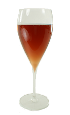 Kir Royale - The Kir Royale is made from Champagne and Crème de Cassis, and served in a wine glass.