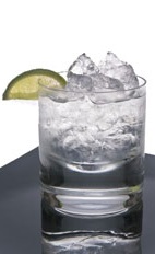 Leblon and Tonic - The Leblon and Tonic drink is made from cachaca and tonic water, and served in an old-fashioned glass.