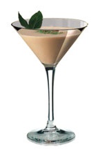 Mint Splash - The Mint Splash cocktail is made from Amarula, peppermint schnapps and heavy cream, and served in a chilled cocktail glass.