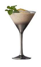 Mint Star - The Mint Star cocktail is made from Amarula cream liqueur, light rum and mint, and served in a chilled cocktail glass.