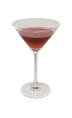 Moll Cocktail - The Moll Cocktail is made from Gin, Sloe Gin, Dry Vermouth and Angostura bitters, and served in a chilled cocktail glass.