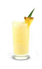 Pineapple Cuervo - The Pineapple Cuervo drink is made from Jose Cuervo silver tequila and pineapple juice, and served in a chilled collins glass.