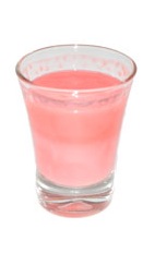 Pink Pumpkin - The Pink Pumpkin shot is made from red vodka and pumpkin pie cream liqueur, and served in a chilled shot glass.