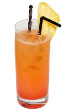 Pink Pussycat - The Pink Pussycat drink is made from Gin, pineapple juice and grenadine, and served in a chilled highball glass.