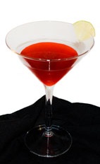 Red Sour - The Red Sour cocktail is made from red vodka, Sourz Apple and lemon-lime soda, and served in a chilled cocktail glass.