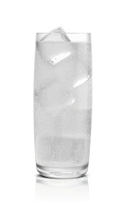 Caramel Soda - The Caramel Soda drink is made from Stoli Salted Karamel Vodka and club soda, and served in a highball glass.