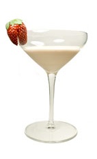 Winter Cream Cocktail - The Winter Cream cocktail is made from Godiva chocolate liqueur, Tequila Rose and half-and-half, and served in a chilled cocktail glass.