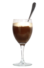 Alex Coffee - The Alex Coffee drink is made from scotch whiskey, brown sugar and hot coffee, and served in a wine glass or an Irish coffee glass.