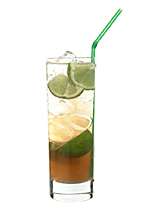 Andreas - The Andreas drink is made from bourbon, Cointreau, sour mix, lime juice and lemon-lime soda, and served in a highball glass.