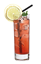 Back to Back - The Back to Back drink is made from white rum, cognac, Passoa, cranberry juice and lemon-lime soda, and served in a highball glass.