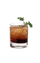 Brain Eraser - The Brain Eraser drink is made from vodka, Kahlua, amaretto and club soda, and served in an old-fashioned glass.