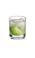 Caipiríssima - The Caipirissima drink is made from light rum, sugar and lime wedges, and served in an old-fashioned glass.