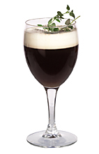 CeeDee - The CeeDee drink is made from gin, Kahlua, Mandarine Napoleon, hot coffee and whipped cream, and served in a white wine glass, or an Irish coffee glass.