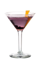 Crystal Cocktail - The Crystal Cocktail cocktail is made from vodka and blueberry liqueur, and served in a cocktail glass.