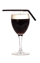 French Coffee - The French Coffee drink is made from cognac, brown sugar, hot coffee and whipped cream, and served in a wine or irish coffee glass.