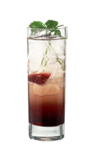Henrietta - The Henrietta drink is made from scotch, creme de cassis and club soda, and served in a highball glass.