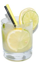 Lemon Lime Caipirinha - The Lemon Lime Caipirinha is a variation on the classic Caipirinha, substituting half its lime for lemon. The Lemon Lime Caipirinha is made from cachaca, lemon, lime and sugar, and served in an old-fashioned glass.