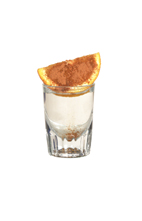 Mexico - The Mexico shot is made from tequila and an orange rolled in sugar and cinnamon, and served in a shot glass.
