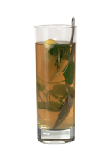 Rum Toddy - The Rum Toddy drink is made from rum, lemon juice, hot tea and sugar, and served in a highball glass.