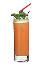 Rum Punch - The Rum Punch drink is made from rum, sugar syrup, Angostura Bitters and lime juice, and served in a highball glass.