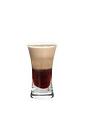 The 0155 Shot is made from Kahlua, Sambucca and Baileys, and served layered in a shot glass.