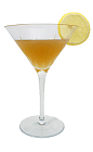 The Apricot Sour is made from Apricot Brandy, sugar and fresh lemon juice, and served in a chilled cocktail glass.