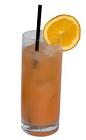 The Bermuda Bouquet drink is made from Gin, Apricot Brandy, fresh lemon juice, fresh orange juice, bar sugar, grenadine and Cointreau, and served in a chilled highball glass.