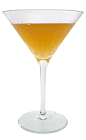 The Bourbon Sidecar cocktail is made from Bourbon, Triple Sec and fresh lemon juice, and served in a chilled cocktail glass.